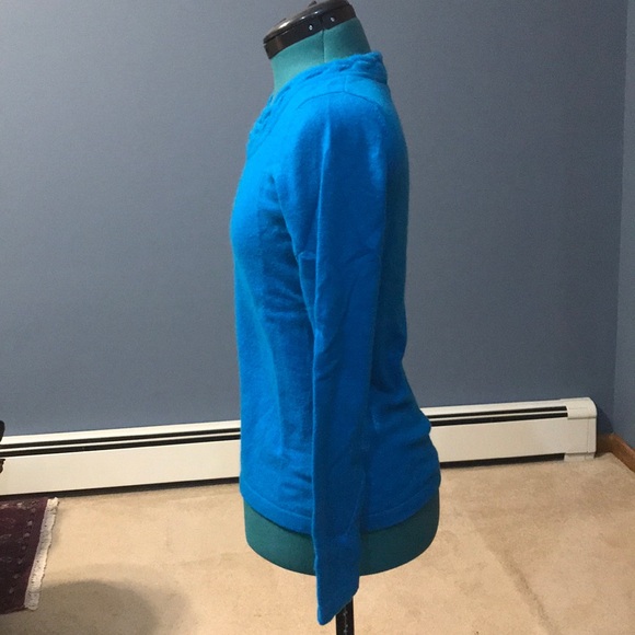 100% Cashmere Blue Sweater - Picture 2 of 4